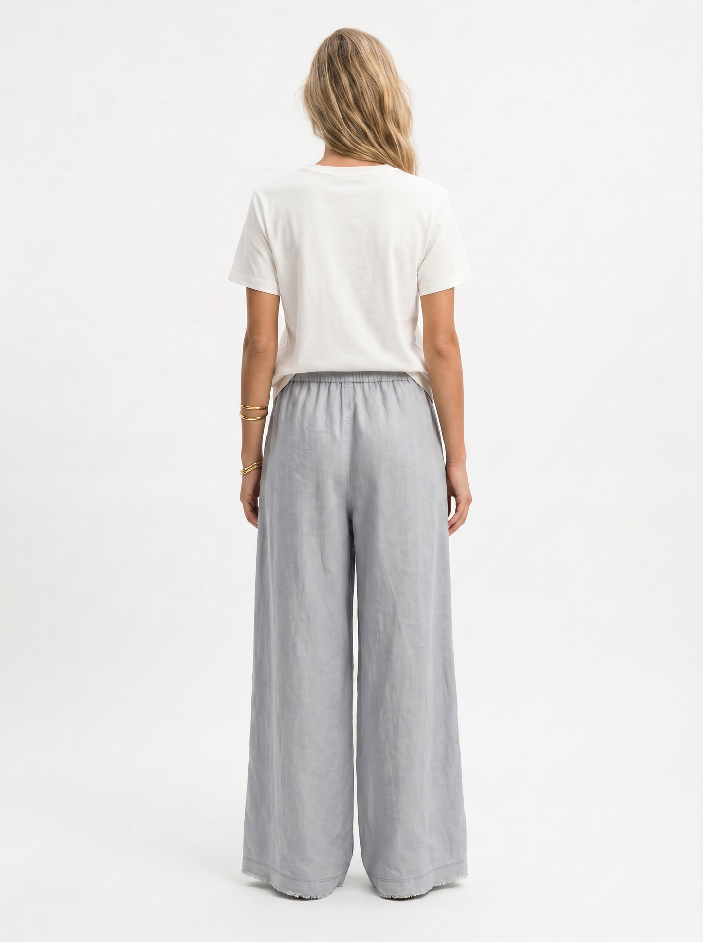 Summer Linen Pants - Grey