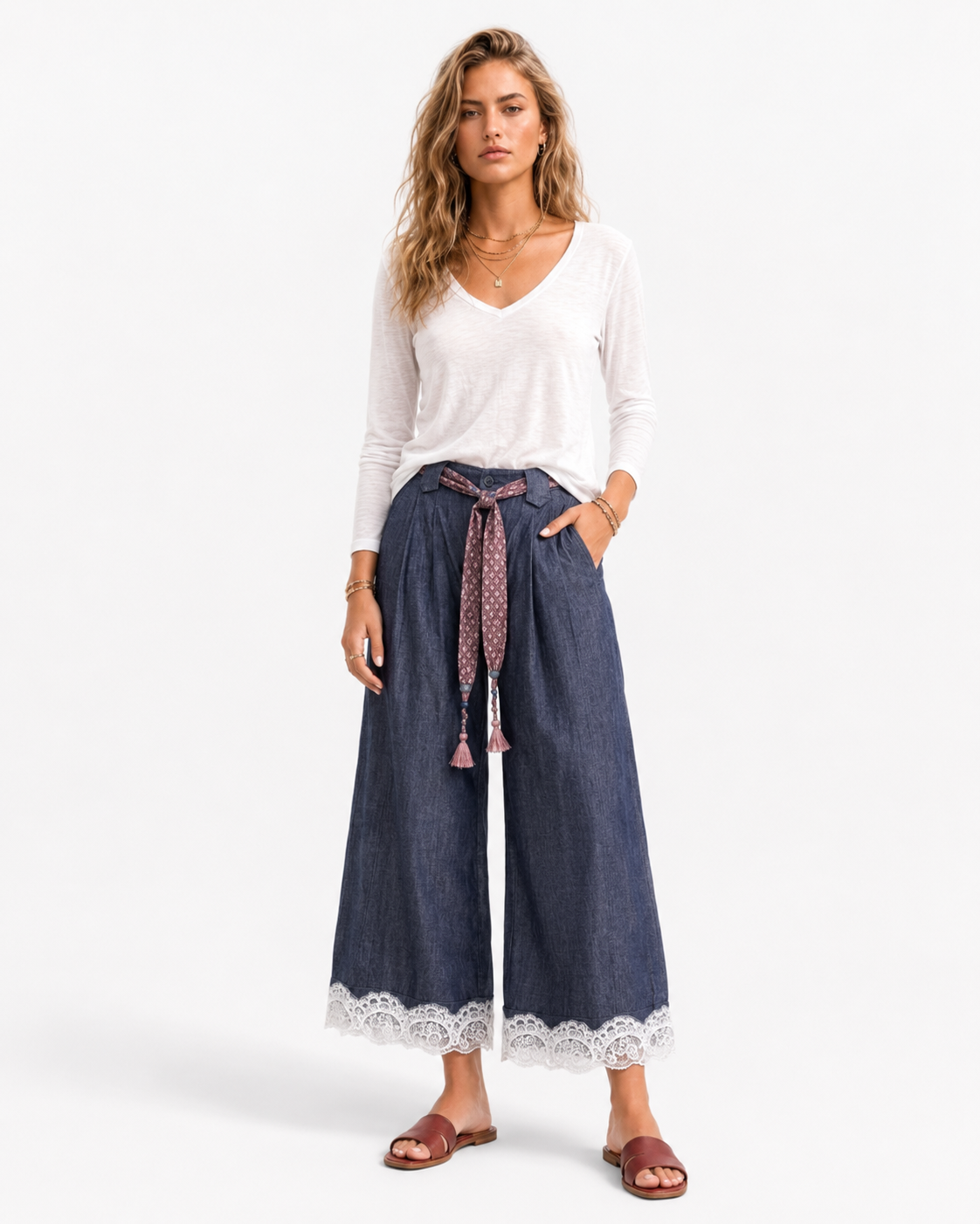 Marjan Pants - Navy Blue