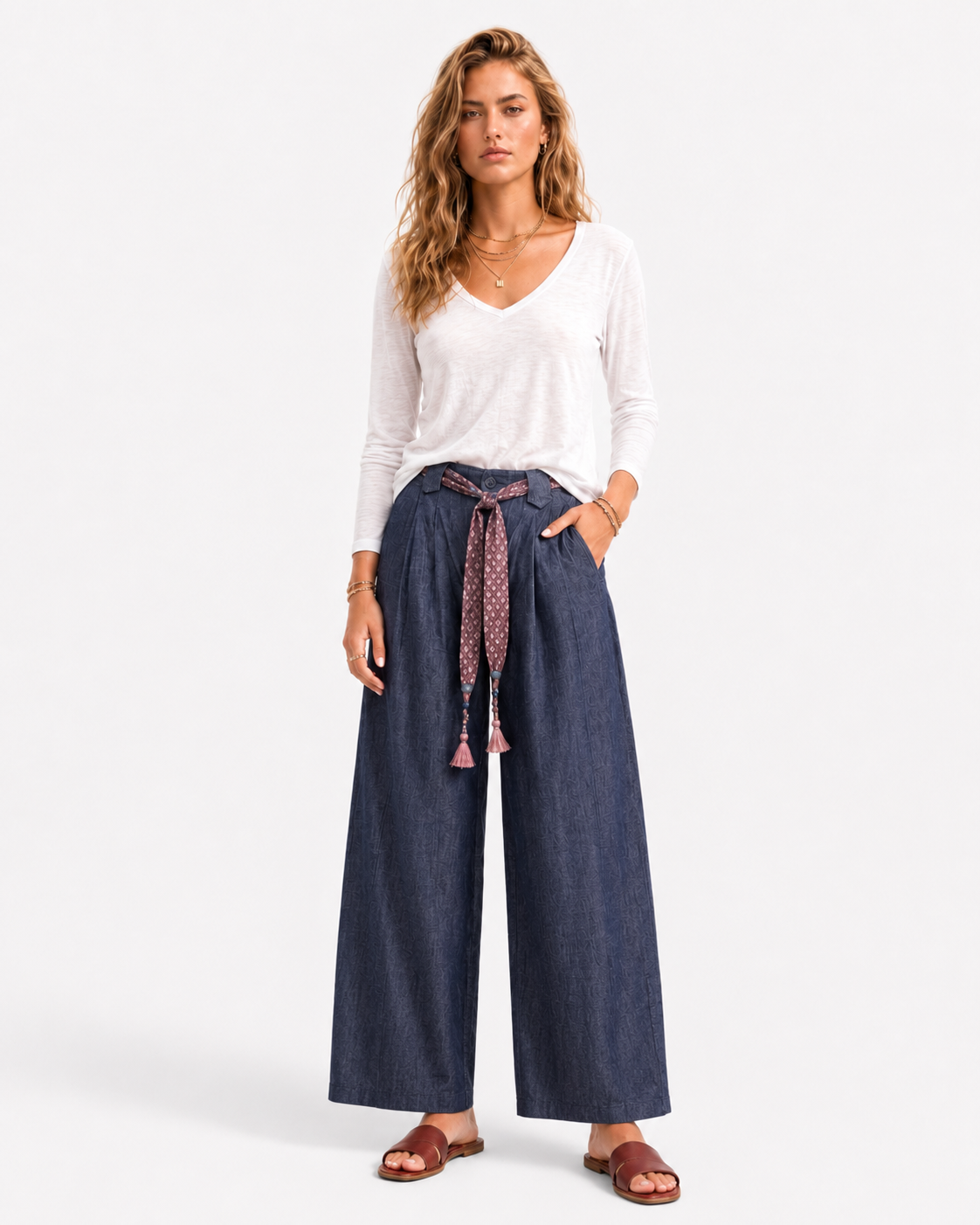 Marjan Pants - Navy Blue
