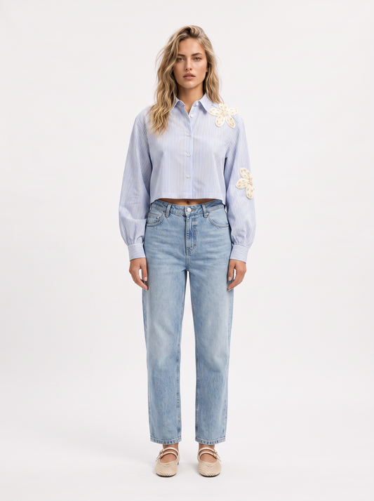 Linda Flower Patch Shirt